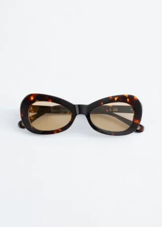 Ovale Cat-Eye-Sonnenbrille