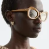 Ovale Cat-Eye-Sonnenbrille