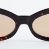 Ovale Cat-Eye-Sonnenbrille