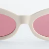 Ovale Cat-Eye-Sonnenbrille