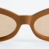 Ovale Cat-Eye-Sonnenbrille