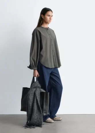 Oversized-Baumwollhemd