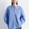 Oversized-Baumwollhemd