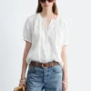 Oversized-Bluse mit Puffärmeln