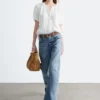 Oversized-Bluse mit Puffärmeln