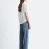 Oversized-Bluse mit Puffärmeln