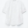 Oversized-Bluse mit Puffärmeln