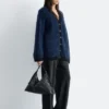 Oversized-Cardigan aus Mohair-Mischung