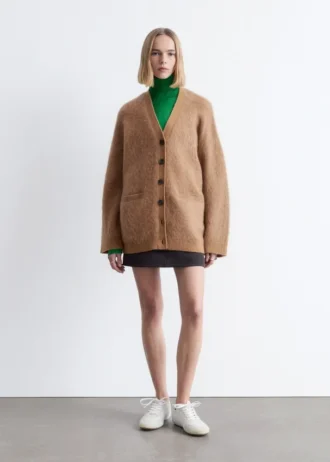 Oversized-Cardigan aus Mohair-Mischung