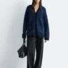 Oversized-Cardigan aus Mohair-Mischung