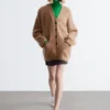 Oversized-Cardigan aus Mohair-Mischung