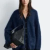 Oversized-Cardigan aus Mohair-Mischung