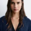 Oversized-Cardigan aus Mohair-Mischung