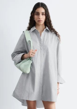 Oversized-Hemd-Minikleid