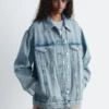 Oversized-Jeansjacke