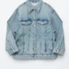 Oversized-Jeansjacke