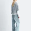 Oversized-T-Shirt aus Baumwolle mit Streifenmuster