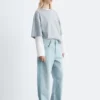 Oversized-T-Shirt aus Baumwolle mit Streifenmuster