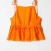 Peplum-Top mit Rüschen