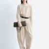 Plisseehose mit weitem Bein
