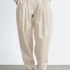 Plisseehose mit weitem Bein