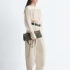 Plisseehose mit weitem Bein