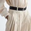 Plisseehose mit weitem Bein