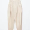 Plisseehose mit weitem Bein