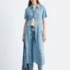 Plissiertes Hemdkleid