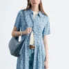 Plissiertes Hemdkleid