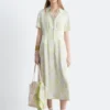Plissiertes Hemdkleid