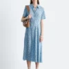 Plissiertes Hemdkleid