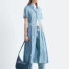 Plissiertes Hemdkleid
