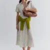 Plissiertes Hemdkleid