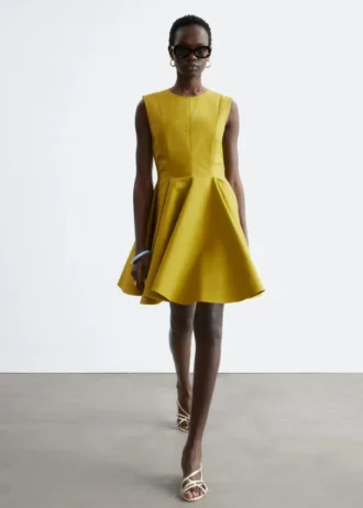 Plissiertes Minikleid