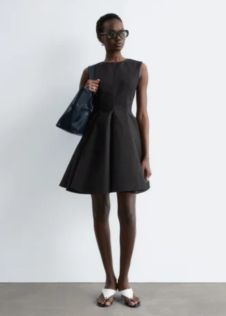 Plissiertes Minikleid