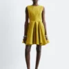 Plissiertes Minikleid