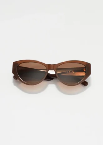Polarisierte Cat-Eye-Sonnenbrille aus Acetat