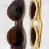 Polarisierte Cat-Eye-Sonnenbrille aus Acetat