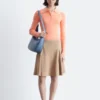 Polo-Shirt aus Merinowolle mit Rippstrick