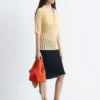 Polo-Shirt aus offenem Strick