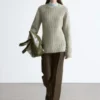Pullover aus Merinowolle mit Akzentstichen