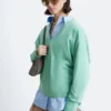 Pullover aus Merinowolle mit V-Ausschnitt