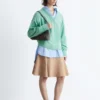 Pullover aus Merinowolle mit V-Ausschnitt