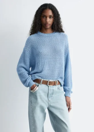Pullover aus Seiden-Baumwoll-Strick