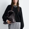 Pullover mit Ballonärmeln aus Alpaka-Mischung