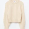 Pullover mit Ballonärmeln aus Mohair-Mischung