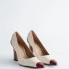 Pumps aus Leder mit Farbblöcken