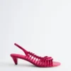 Riemchen-Ledersandalen