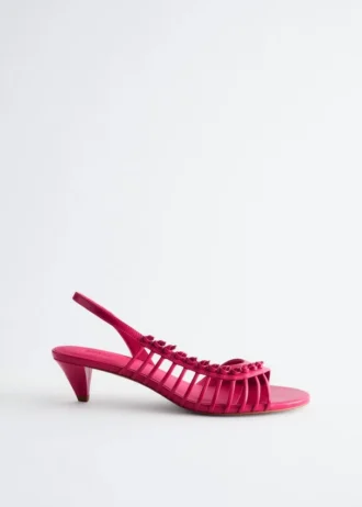 Riemchen-Ledersandalen